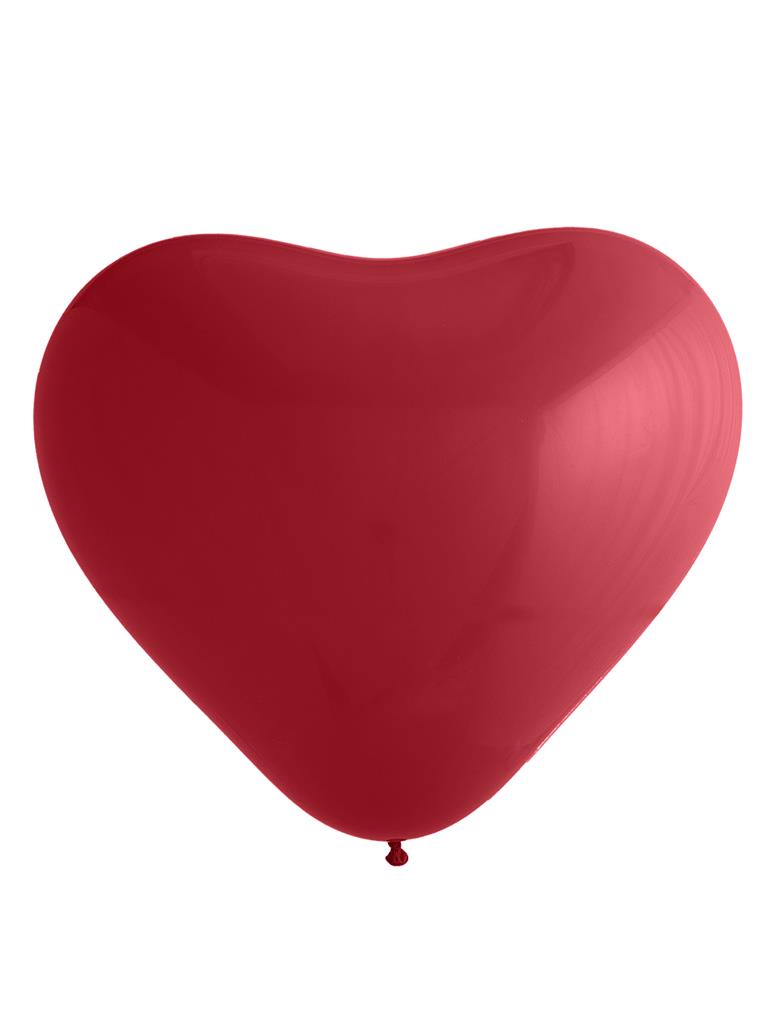 10 Ballons coeurs rouge